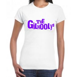 The Gilhoolys Purple Text Logo Ladies fitted T-shirt